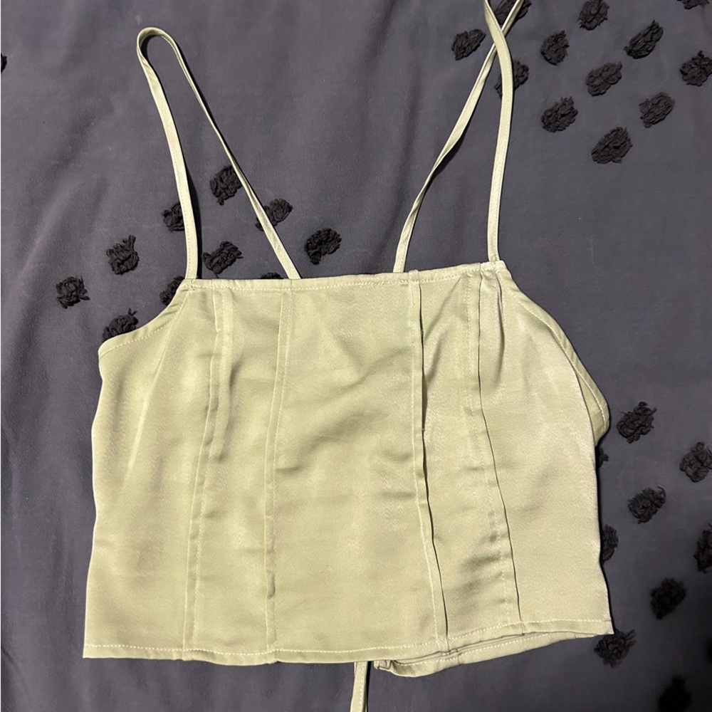 American Threads silk tank top